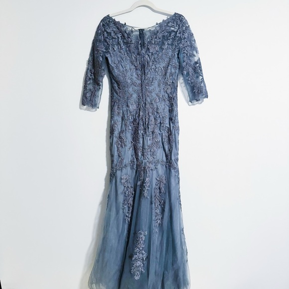La Femme - Stone Blue Tulle Dress - Picture 6 of 8
